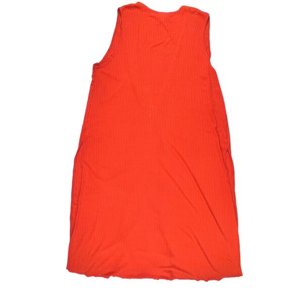 LulaRoe Ribbed Knit Duster Medium Boho Vest Flowy Open Front Side Slits Topper - Picture 2 of 11